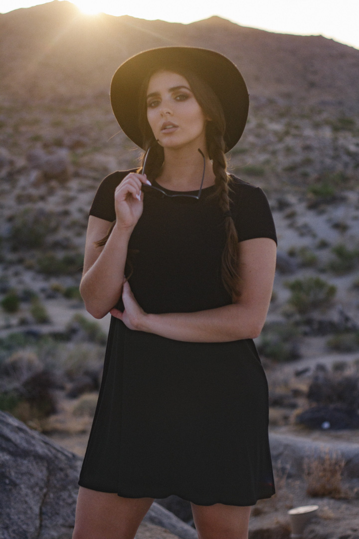 nicole kat desert boho chic shift dress braids hair extensions remy clips